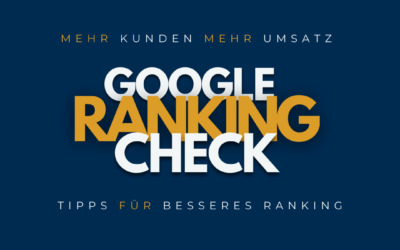 Effektiver Google Ranking Check