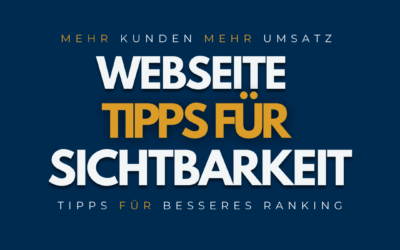 Tipps für bessere Sichtbarkeit